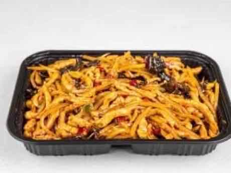 Shredded pork in spicy garlic sauce
